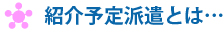 紹介予定派遣とは